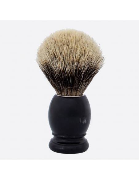 Original Black Horn & European grey shaving brush