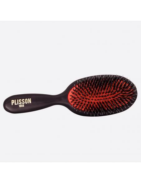 Brosse à cheveux pur poils de sanglier et picots nylon - Plisson 1808