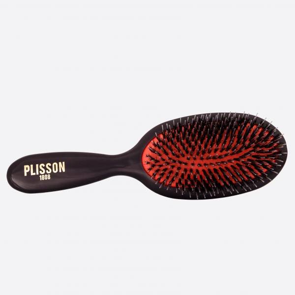 Pure boar bristles and nylon pimples hairbrush - Plisson 1808