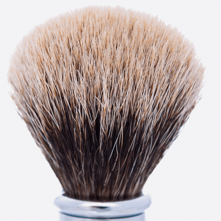 Andean Boxwood and Chrome Joris Shaving brush - European Grey