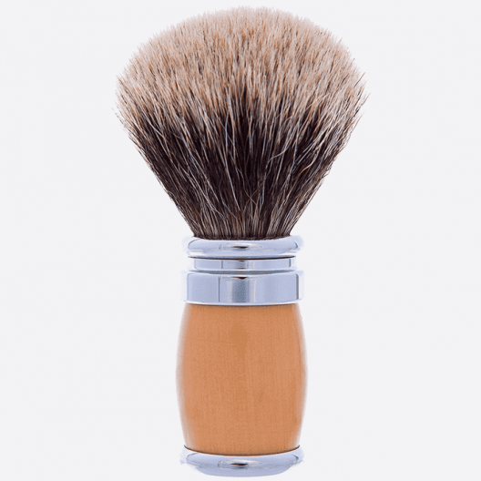 Brocha de afeitar Joris Boj andino y cromo - Gris europeo