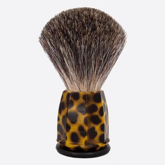 China Grey 'Stencil' Faceted Shaving Brush