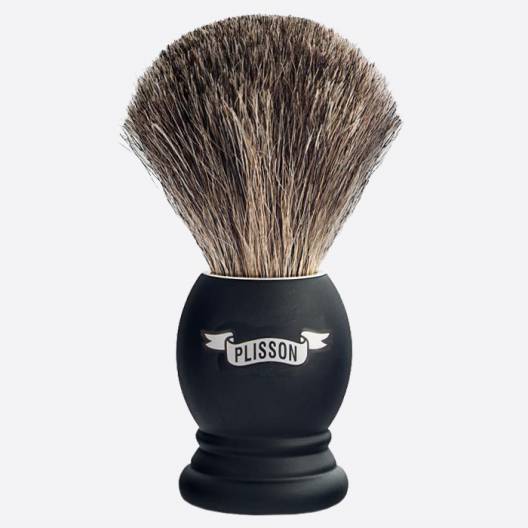 Shaving Brush Pure Grey Black Beech - Plisson 1808