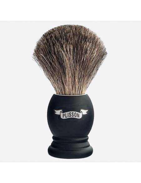 Shaving Brush Pure Grey Black Beech - Plisson 1808