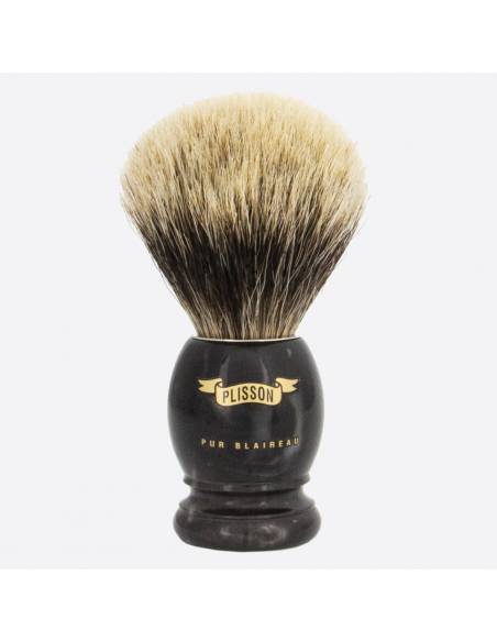 Original Black Horn & European grey shaving brush