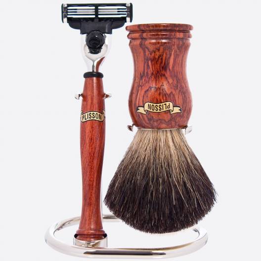 Shaving set with three accessories - Plisson 1808