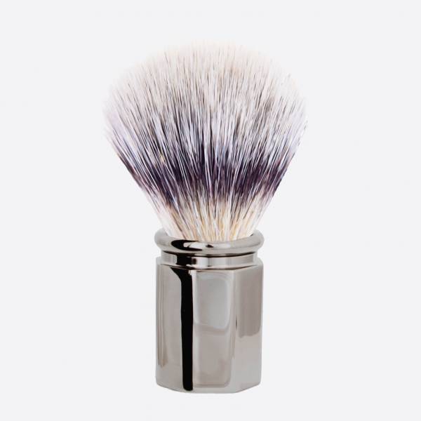 Octagonal Shaving Brush 'White High Mountain' - Plisson 1808