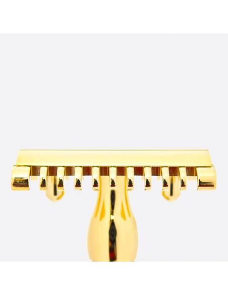 Safety razor with bi-material finish: Gold and Palladium - Plisson 1808