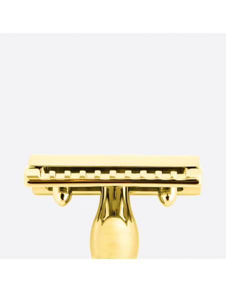 Horn and Gold Safety Razor