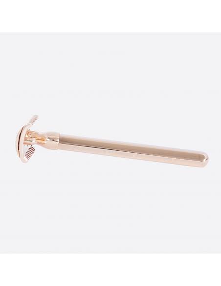 Octogonal Safety Razor - Pink Gold Finish