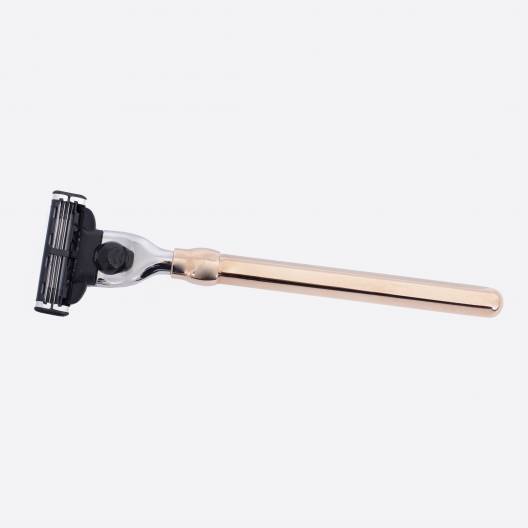 Mach3 Octagonal Razor - Pink Gold Finish