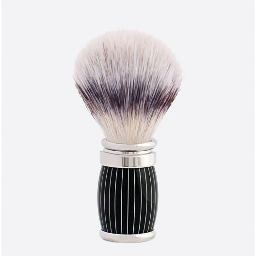 "High Mountain White" Fiber shaving brush Retro Lacquered and Chromed - Joris - Plisson 1808