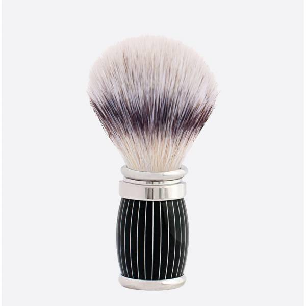 "High Mountain White" Fiber shaving brush Retro Lacquered and Chromed - Joris - Plisson 1808