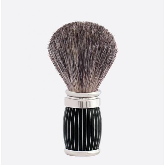 Blaireau Gris de Russie laqué rétro et finition chrome - Joris