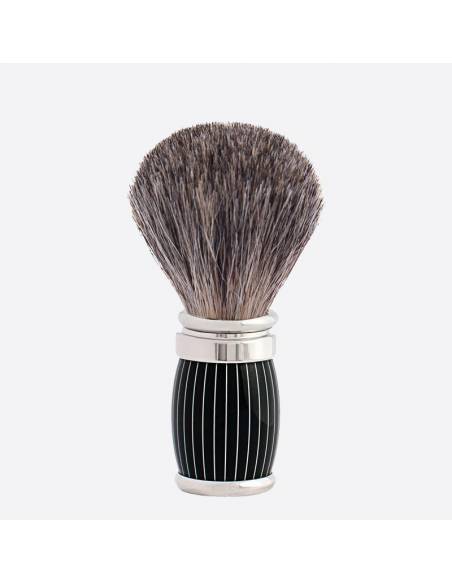 Retro lacquer and chrome finish shaving brush - Russian Grey - Joris - Plisson 1808