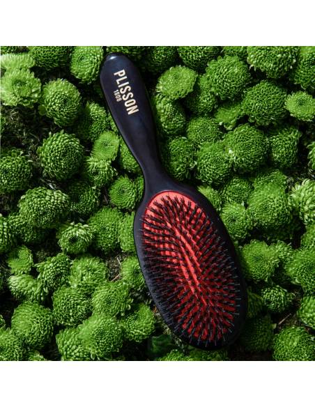 Pure boar bristles and nylon pimples hairbrush - Plisson 1808