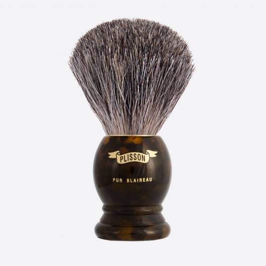 Brocha de afeitar Original Gris Rusa con mango de acetato carey
