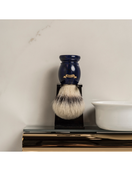 Shaving Brush Lapis Lazuli and synthetic fibre