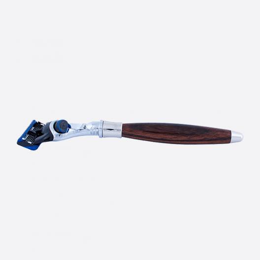 Fusion Plisson Razor with Macassar Ebony