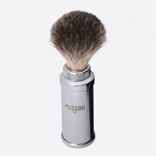 Chrome Travel Shaving Brush