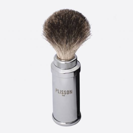 Travel Shaving Brush Chrome