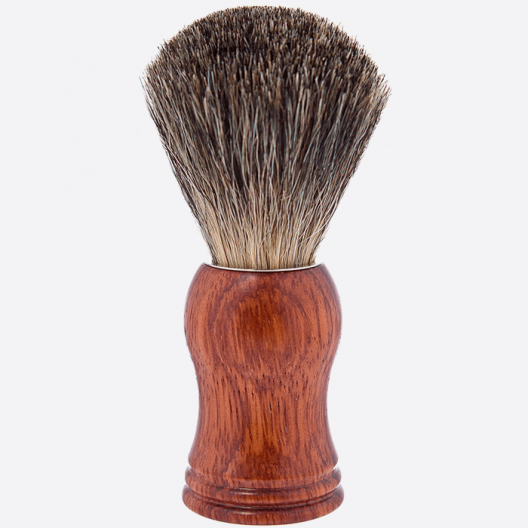 Bubinga high-mounted handle & Russian Grey shaving brush