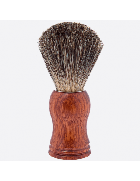 Iconic Russian Grey Shaving Brush with Bubinga Wood