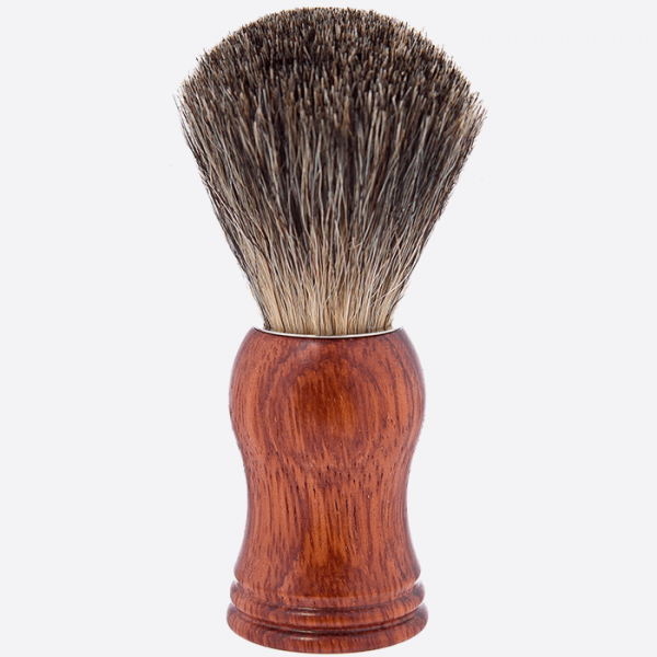 Iconic Russian Grey Shaving Brush with Bubinga Wood