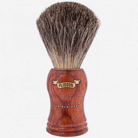 Bubinga high-mounted handle & Russian Grey shaving brush