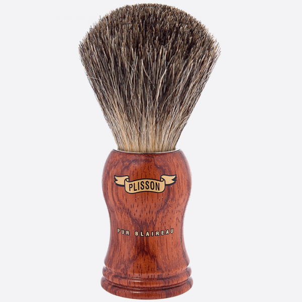 Iconic Russian Grey Shaving Brush with Bubinga Wood