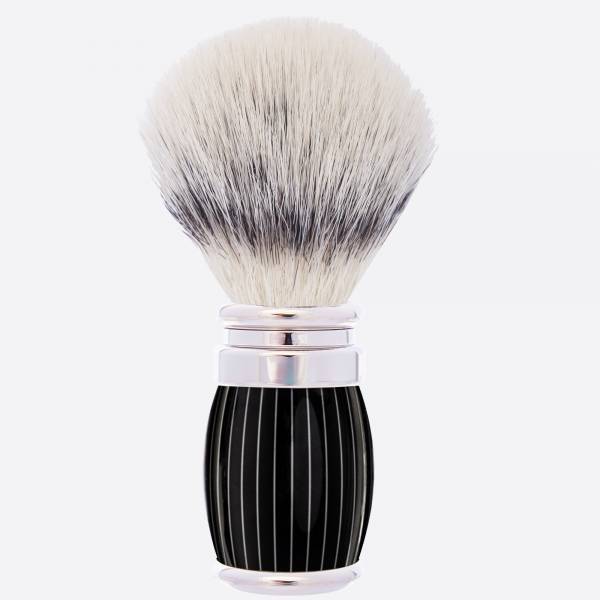 Retro Lacquer and palladium finish & High Mountain white fiber shaving brush