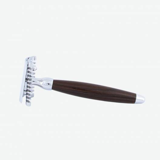 Joris Safety Razor Ebony Wood and Chrome Finish