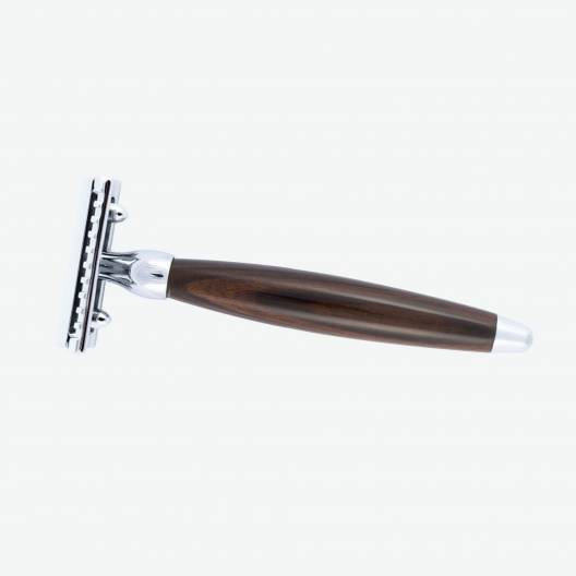 Joris Safety Razor Ebony Wood and Chrome Finish