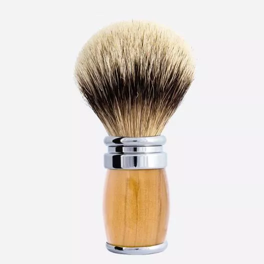 Olive Wood and Chrome Finish High Mountain White