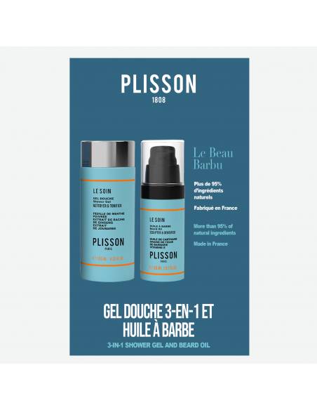 Cosmétiques Masculins | Duo Beau Barbu | Gel Douche & Huile à Barbe