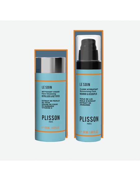 Soin de Peau Masculin | Fluide Hydratant & Nettoyant Visage | Plisson