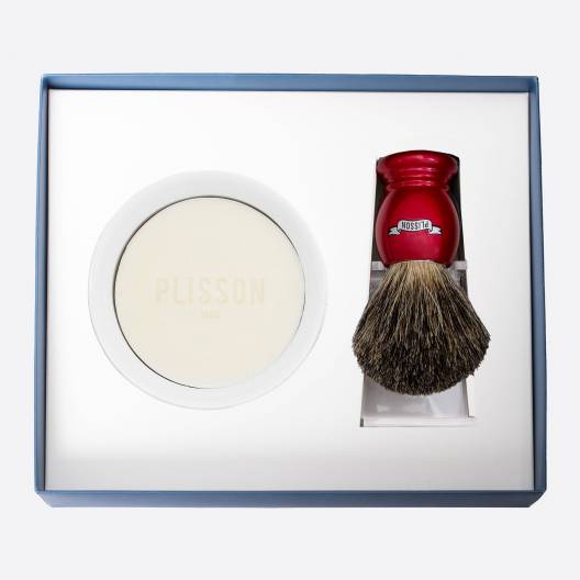 Coffret Initiation Blaireau Véritable Essentiel - Plisson 1808