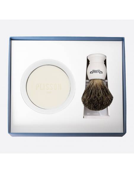 Coffret Initiation Blaireau Véritable Essentiel - Plisson 1808