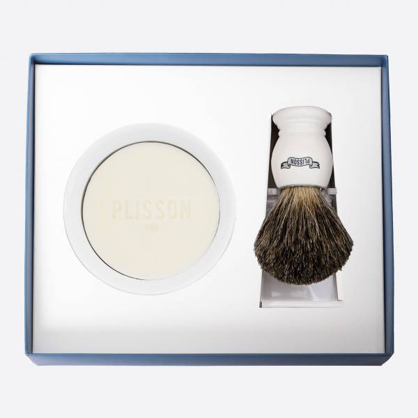 Coffret Initiation Blaireau Véritable Essentiel - Plisson 1808