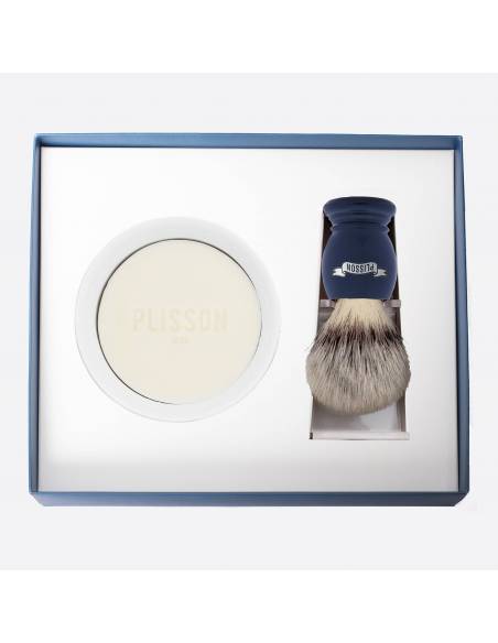 Set de afeitado Iniciación, brocha de afeitar y cuenco para barba - Plisson 1808