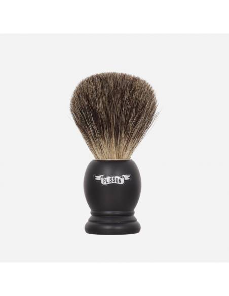 Dreiteiliges Rasier-Set aus Buchenholz und Messing – Plisson 1808