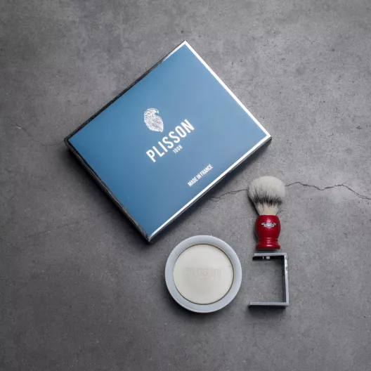 Initiation shaving set, shaving brush and beard bowl - Plisson 1808