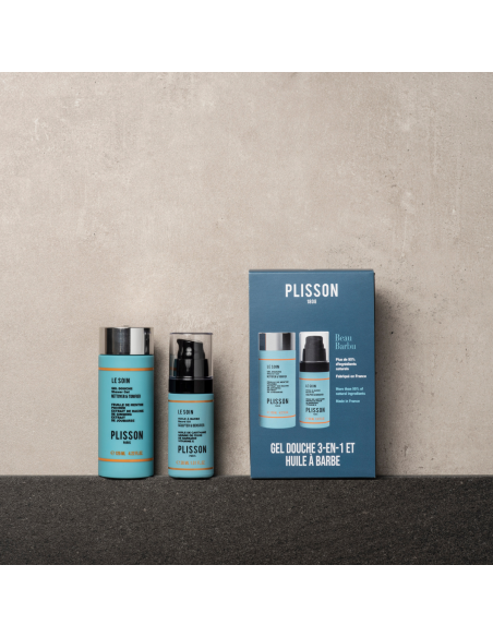 Cosmétiques Masculins | Duo Beau Barbu | Gel Douche & Huile à Barbe