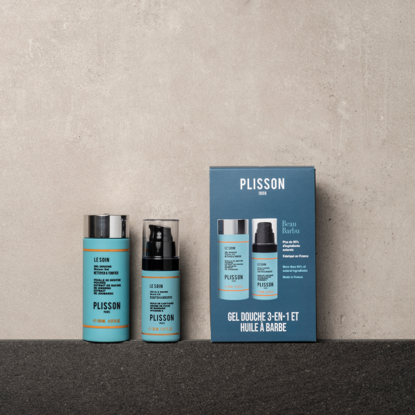 Cosmétiques Masculins | Duo Beau Barbu | Gel Douche & Huile à Barbe