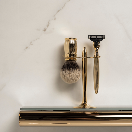Prestige-Rasierset 3-teilig mit 24-Karat-Gold-Finish – Plisson 1808