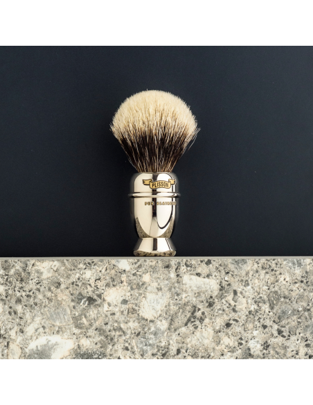Traditional Antique Plisson Shaving Brush – European Grey