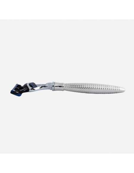 Solid Brass Razor Diamond Pattern - Plisson 1808