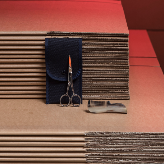 Bart- und Schnurrbart-Set, Kamm und Schere - Plisson 1808