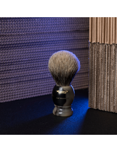 Brocha de afeitar Cuerno Blanco Alta Montaña - Plisson 1808