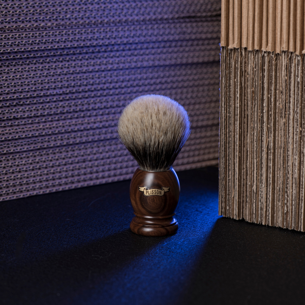 Shaving Brush Macassar Ebony - Plisson 1808